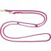Buy Dogeline Fat Leather & Brass Leash for Small & Large Dogs - Adjustable Double Linen 2.40m x 8mm in Pink | International Shipping Available - Buy Online on GoSupps.com