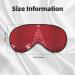 Red Christmas Tree Print Unisex Eye Mask | Soft Comfort Sleep Shade for Travel Yoga & Shift Work - Buy Online on GoSupps.com
