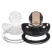 LittleForBig Generation 1 Shine Pacifier Set - Black & Crystal Set