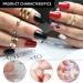 Buy Gzqiancang 80 Sheet NAGEL Adhesive Pads - Transparent Nail Glue for Weddings Festivals DIY Nail Art & Competitions (6 Sizes) - Buy Online on GoSupps.com