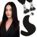 Youngsee nanoring extensions brown 60 cm nano ring hair nanoring extensions real hair dark brown nano extensions real hair 1g nanoring brown nano hair extensions nano extensions smooth 50g #2 60 cm-nano 2-2- #2