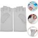 1 Pair Nail Gloves Uv Gloves for Nails Fingerless Gloves Anti Uv Gloves Nail Lamp Nail Art Gloves Half Finger Gloves Uv Manicures Gloves Nail Gel Elastic Spandex Miss Nail Supplies Lightgrey - Buy Online on GoSupps.com