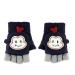 Kids Toddlers Knitted Mittens Cute Cartoon Monkey Infant Winter Warm Soft Gloves Convertible Thermal Mittens Half Finger Flap Cover Mittens for Children Little Boys Girls Hand Warmer 3-8 Years Old Dark Blue