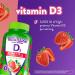 VitaFusion Extra Strength D3 Gummies - 75 mcg Bone & Immune Support, Natural Strawberry Flavor, 120 Count - Buy Online on GoSupps.com