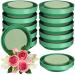 Perthlin 12 Pieces DIY Flower Foam with Bowl Kit 6.5 Inch Large Size Round Floral Foam Blocks Green DIY Flower Arrangement Kit Floral Flower Arranging Supplies for Wedding Birthday Party Decoration