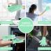 Molain Microfiber Dusting Gloves - Reusable and Washable Cleaning Mittens for Plants, House, Car, Blinds, Lamps - Green (1 Pair) - Buy Online on GoSupps.com