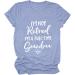 I'm Not Retired, I'm a Full-time Grandma T-Shirt - Funny Mothers Gift - Wine, XL - Buy Online on GoSupps.com