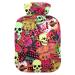 Hot water bottles with cover skull tiger rose hot water bag for pain relief cramps injuries hot water bottle water bag 2 liters