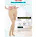 AMZAM Sheer Compression Pantyhose for Women - 15-20 mmHg Graduated Support Stockings Closed Toe Comfortable Relief for Swelling & Improved Circulation - Beige M - Buy Online on GoSupps.com