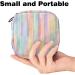 Colorful Striped Storage Bags for Women | Portable Holder for Bandages Paints Menstrual Pads & More | Ideal for School & Office - Buy Online on GoSupps.com