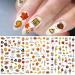 12 Sheets Fall Nail Art Stickers - 3D Autumn Leaves & Thanksgiving Designs for Women | Self-Adhesive Nail Decals & Accessories - Buy Online on GoSupps.com