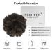 FESHFEN Messy Bun Hair Piece - 100% Human Hair Extension in Dark Brown - Buy Online on GoSupps.com
