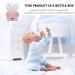 NUOBESTY Baby Bottle Drying Rack & Storage Box - Portable Organizer with Lid for Kitchen Cabinet, Pink - Buy Online on GoSupps.com