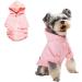Furryilla Pet Clothes: Dog Hoodies Sweatshirt with Hood and Pockets (M Pink) - Medium Pink Dog Hoodie - Buy Online on GoSupps.com