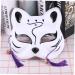 Vintorky Japanese Animal Masks - Cat & Fox Half Face Cosplay for Carnival & Halloween Decorations - Buy Online on GoSupps.com
