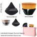 6+1 Pieces Triangle Powder Puff Set with Kabuki Foundation Brush | Soft Velour Face and Body Makeup Puffs | Wet Dry Makeup Tool - White - Buy Online on GoSupps.com