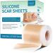 Silicone Scar Sheets Silicone Scar Tape(1.6 x 60 Roll-1.5M) Scar Away Silicone Scar Strips Professional Scar Removal Sheets for Surgical Scars Keloid C-Section Burn Acne et Brown