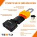 4ft Bike Chain Lock | Heavy Duty Anti-Theft Security Lock 10mm Thick | Bright-Colored Cut Proof Moped Lock w/ 4 Keys | Updated Version - Buy Online on GoSupps.com