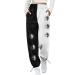 Parachute Pants Y2K Women Cargo Pants Baggy Cargoose Track Pants Streetwear Vintage Jeans Pants 90s E-Girl Streetwear Cargo Pants Y2K Sports Pants Lang Lock 01-Dunkelgrau S