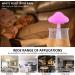 Rain Cloud Humidifier with Remote Controller | 7 Light Colours | Timer | 3-in-1 Aroma Diffuser | Multifunctional Mushroom Rain Lamp | Wood Finish - Buy Online on GoSupps.com