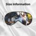 Husky Dog Pattern Eye Mask - Soft Sleep Eye Cover for Travel & Napping | Best Eyeshade for Women & Men - Buy Online on GoSupps.com