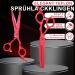 Purple Dragon 5.5 Inch Hairdressing Scissors Set (Red) 5 5" Red - Buy Online on GoSupps.com