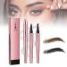 2024 New Magic Eyebrow Pencil 3D Waterproof Microblading Eyebrow Pen 4 Tip Microblade Eyebrow Pen Long-Lasting Natural Fine Stroke Eyebrow Pen (2pc-2)
