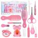 JasCherry Baby Grooming Kit Baby Health Nursery Care Items Essentials Supplies Set for Newborn Infant Toddler - Safety Hair Brush Comb Nail Clipper Trimmer for Girl Boys Keep Clean #A Set #1