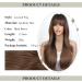 HAIRCUBE Brown Fringe Layered Wig for Women - Natural Looking Synthetic Wig | UK Women's Chocolate Brown Hairpiece - Buy Online on GoSupps.com