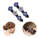 Crystal Stone Braided Hair Clips - Sparkling Multi Clip Barrette with Rhinestones for Styling - 8 Pack - Buy Online on GoSupps.com