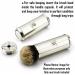 Premium Travel Razor Set | Leather Bag Double-Sided Planer Silver Tip Brush & Stainless Steel Bowl - Perfect for Shaving on the Go - Buy Online on GoSupps.com