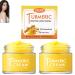 NACGYUDP Set of 2 Turmeric Face Creams - Brightening and Moisturizing Face Cream - Natural Moisturizing Day Care for Radiant Skin - Reduces Imperfections