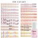 12 Packs (288 Pcs) Misssix Press On Nails Set - Almond & Square False Nails with Nail Glue - Medium & Short Fake Nails for Women - Buy Online on GoSupps.com