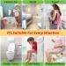 Extra Large Disposable Dinosaur Toilet Seat Covers for Toddlers | Individually Wrapped Potty Training Liners with Non-Slip Adhesives | Portable & Flushable Potty Shield for Kids | Ideal for Airplane & Travel - Buy Online on GoSupps.com