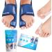 Sports Laboratory Bunion Corrector for Women and Men - Orthopedic Bunion Splints, Big Toe Straighteners and Bunion Relief Guide - Day and Night Support - Adjustable Size (Blue)