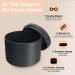 24-Pack 8oz Matte Black Candle Tins - Edgeless Cylinder Design - Bulk Candle Jars - Buy Online on GoSupps.com