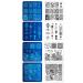 Biutee Nail Stamping Plates Set - 12pcs Image Plates with Stamper, Scraper, and Storage Bag - Nail Art Stencil Tool Kit - 14 Piece Set - Buy Online on GoSupps.com