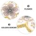 Baluue Star Shaped Nail Art Palette - Resin Mixing Plate with Golden Edge | Professional Manicure Tool for Nail Polish & Color Mixing - Buy Online on GoSupps.com