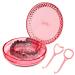 Dnom dinos Retainer Box portable denture dinner Spangendose Aligner Aligner Storage Box orthodontic dental case with 2 pieces of aligner distance tools