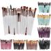 20pc Makeup Brush Neutral Beauty Tools - Buy Online on GoSupps.com
