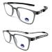Venice Eyewear Occhiali - Blue light filter Reading glasses Anti Blue light.Computer glasses Tr90 Magnetic Iman expandable Professional for men women gamer glasses venice gray +1.50