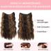 Silk-Co Adjustable Synthetic Hair Extensions with Rubber Band & Clips - 60cm Long Brown Highlights for Women - Buy Online on GoSupps.com