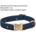 Yudote Soft Dog Collar for Sensitive Skin | Natural Cotton Fabric | Oxford Blue | Ideal for Small Calm Dogs - Buy Online on GoSupps.com