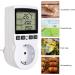 Buy CJBin 230V Temperature Controller Socket - Digital Thermostat with Timer & Probe for Greenhouse Terrarium Aquarium Heating & Cooling - Buy Online on GoSupps.com