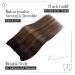 Vivien Tress Real Hair Extensions - Brown Balayage Dark Brown with Ash Blonde - 35cm 80g #1B/4/18 for Stunning Hair Transformation - Buy Online on GoSupps.com