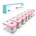 Extra Large Pill Organizer Weekly, Smart XL Pill Organizer 2 Times a Day, Pill Box 7 Day Twice a Day, Pill Cases Organizers 7 Day AM PM, Large Pill Box Pill Holder Pink