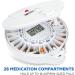 Med-E-Lert Premium Locking Automatic Pill Dispenser - XL Solid White Lid - Buy Online on GoSupps.com