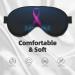 Adjustable Pink Ribbon Awareness Sleep Mask | Soft Double-Sided Eye Covers for Better Sleep | Reduce Eye Edema & Enhance Comfort - Buy Online on GoSupps.com