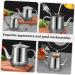 Zerodeko 4pcs Stainless Steel Oil Pot Spice Bottles Pot Bacon Grease Container Olive Oil Container Syrup Jar Keeper Oils Filter Pot Stainless Steel Container Seasoning Pot Oil Bottle Olives 20x15cmx4pcs Silverx4pcs - Buy Online on GoSupps.com