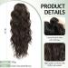 FINE PLUS 18 Curly Wave Claw Clip Ponytail Hair Extension - Dark Chocolate Brown - Buy Online on GoSupps.com